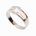 серебряное кольцо с цирконом  57204970